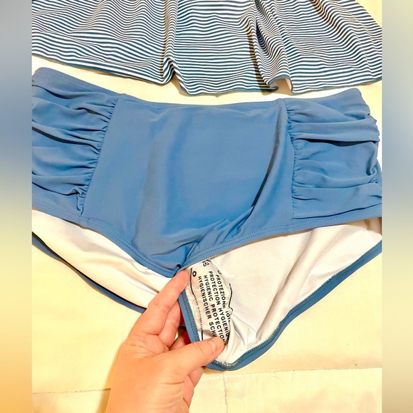 Tutorutor High Waisted Peplum Tankini - Picture 5 of 8